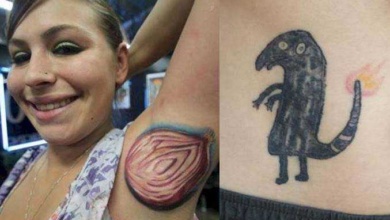 11 Pessoas que devem ter arrependido de suas tatuagens
