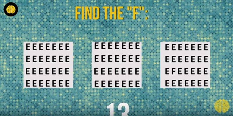 Teste o seu cérebro: você consegue encontrar as letras?