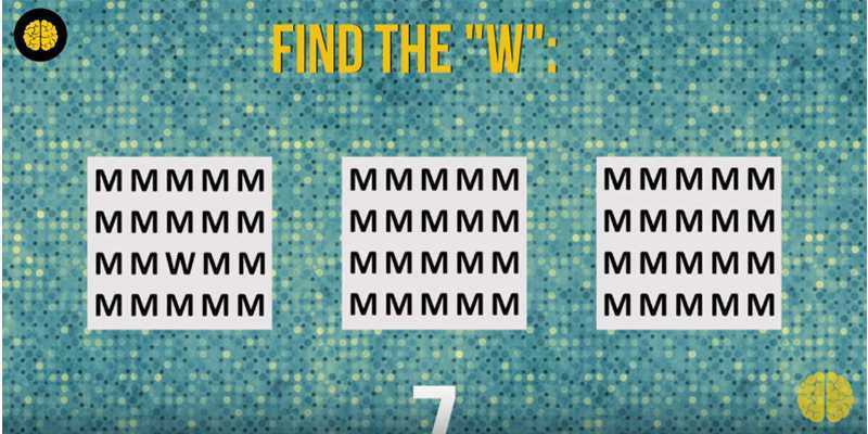 Teste o seu cérebro: você consegue encontrar as letras?
