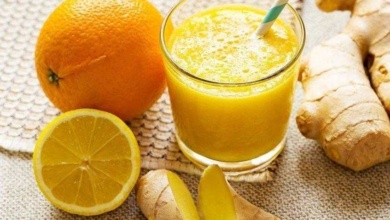 Suco de laranja com gengibre elimina toxinas e ajuda emagrecer.