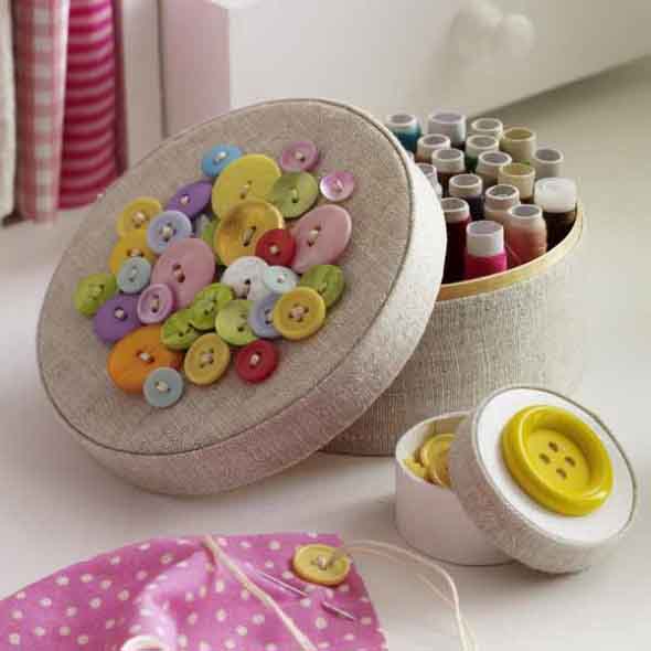 Ideias artesanais com botões de roupas
