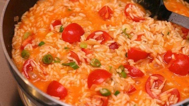 Receita de arroz com tomate fácil