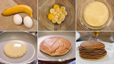 Como fazer panquecas de banana e aveia