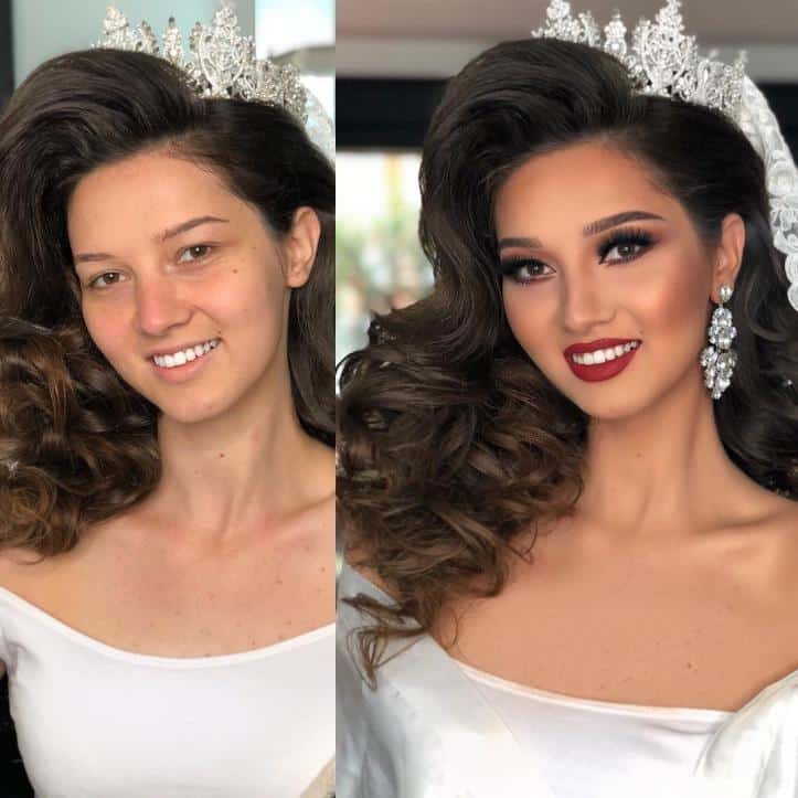 24 noivas antes e depois da maquiagem no dia do seu casamento