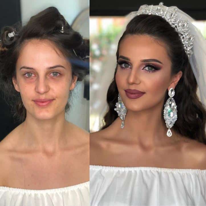 24 noivas antes e depois da maquiagem no dia do seu casamento