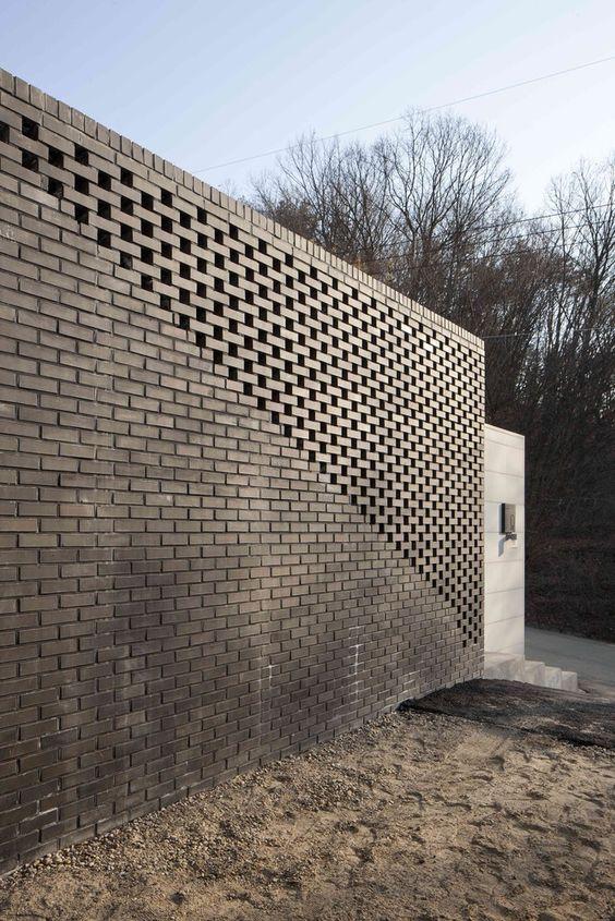 Ideias de Muros feitos com tijolinho